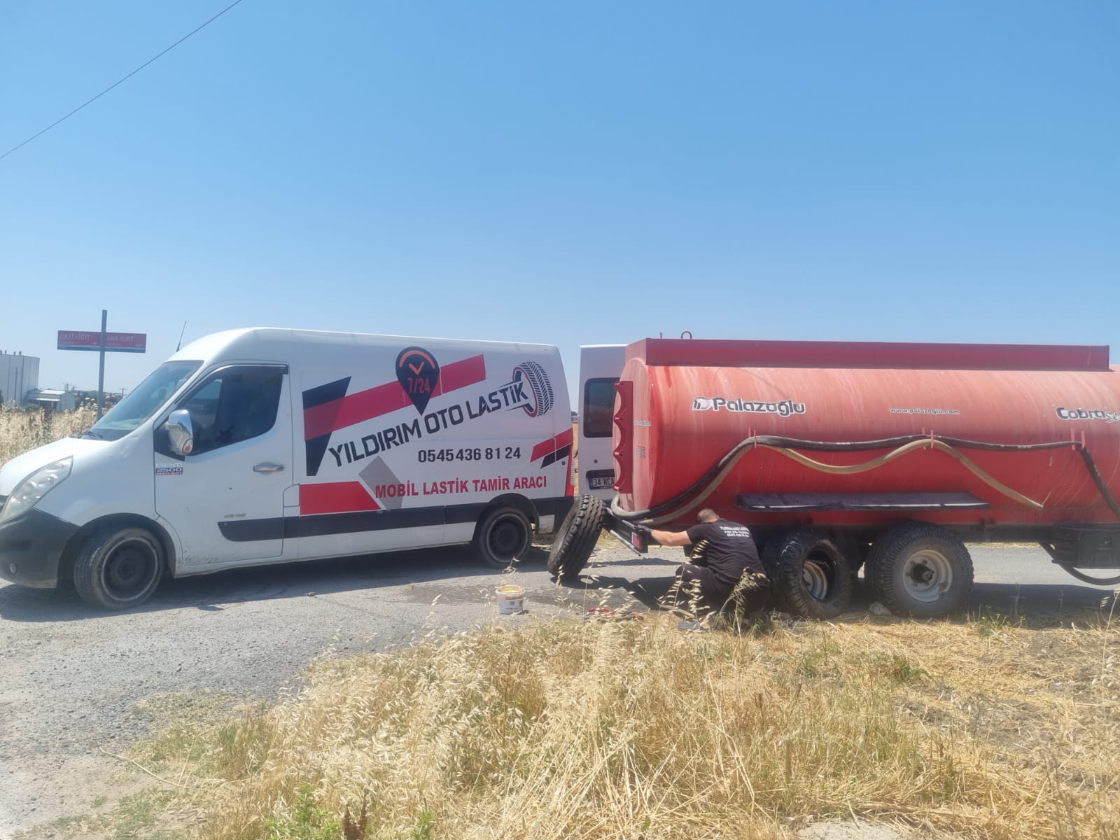 Yıldırım Oto Lastik yol yardım hizmeti